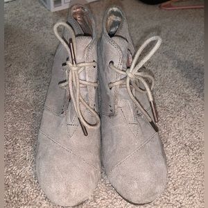 Tom bootie wedges
